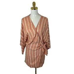 L*SPACE Pfeiffer Dress in Poolside Stripe Clay Women's‎ Medium